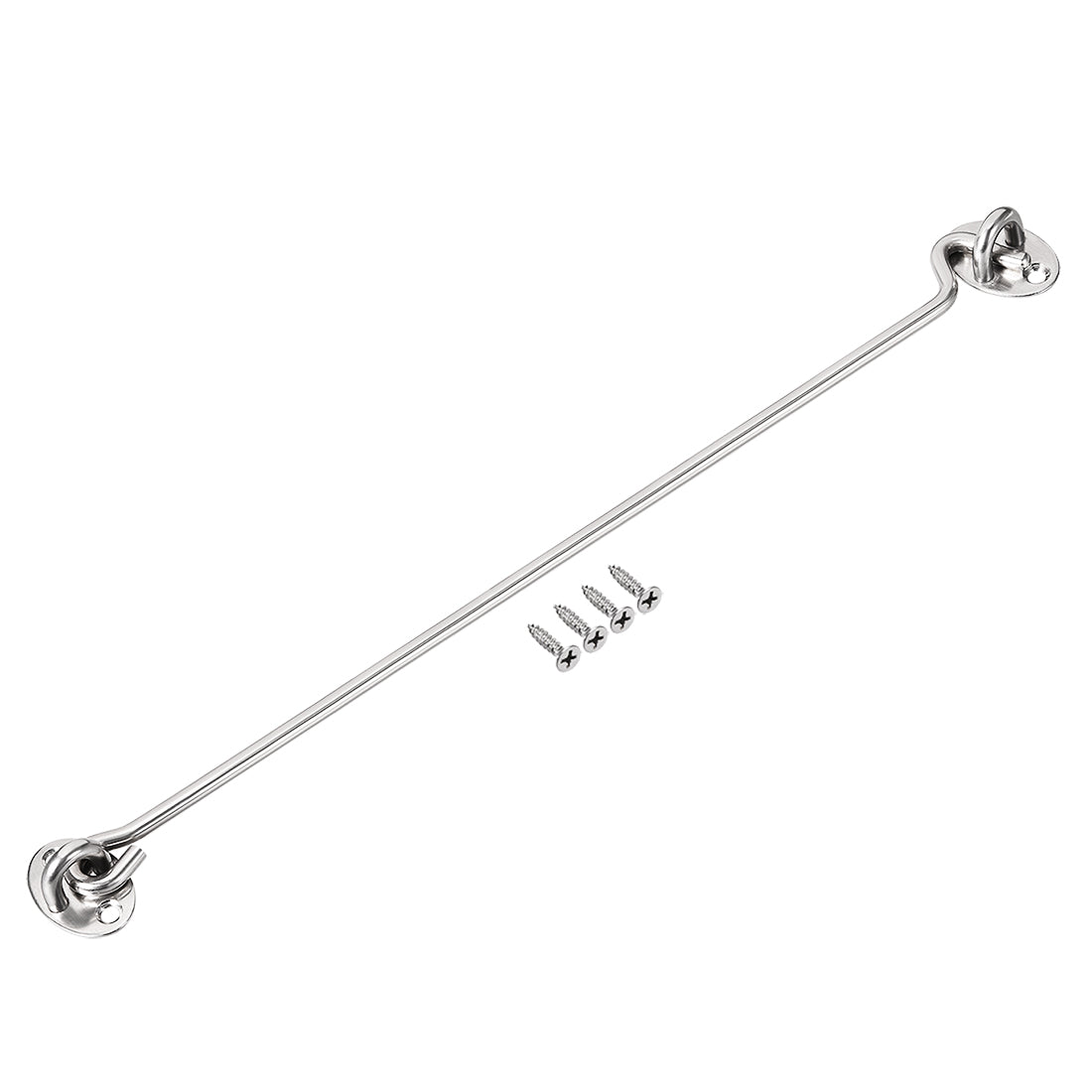 Harfington 14" Cabin Hook Eye Latch Gate Door Swivel Window Hook Stainless Steel with Mounting Screws 1pcs