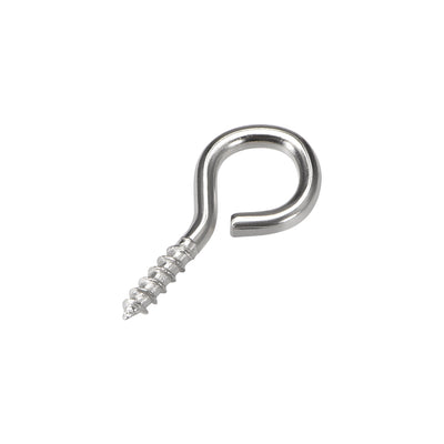 Harfington Screw Eye Hooks Self-Tapping Screws Screw-in Hanger Eye-Shape  Hook 100pcs