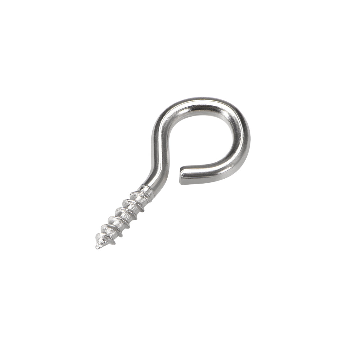 Harfington Screw Eye Hooks Self-Tapping Screws Screw-in Hanger Eye-Shape  Hook 100pcs