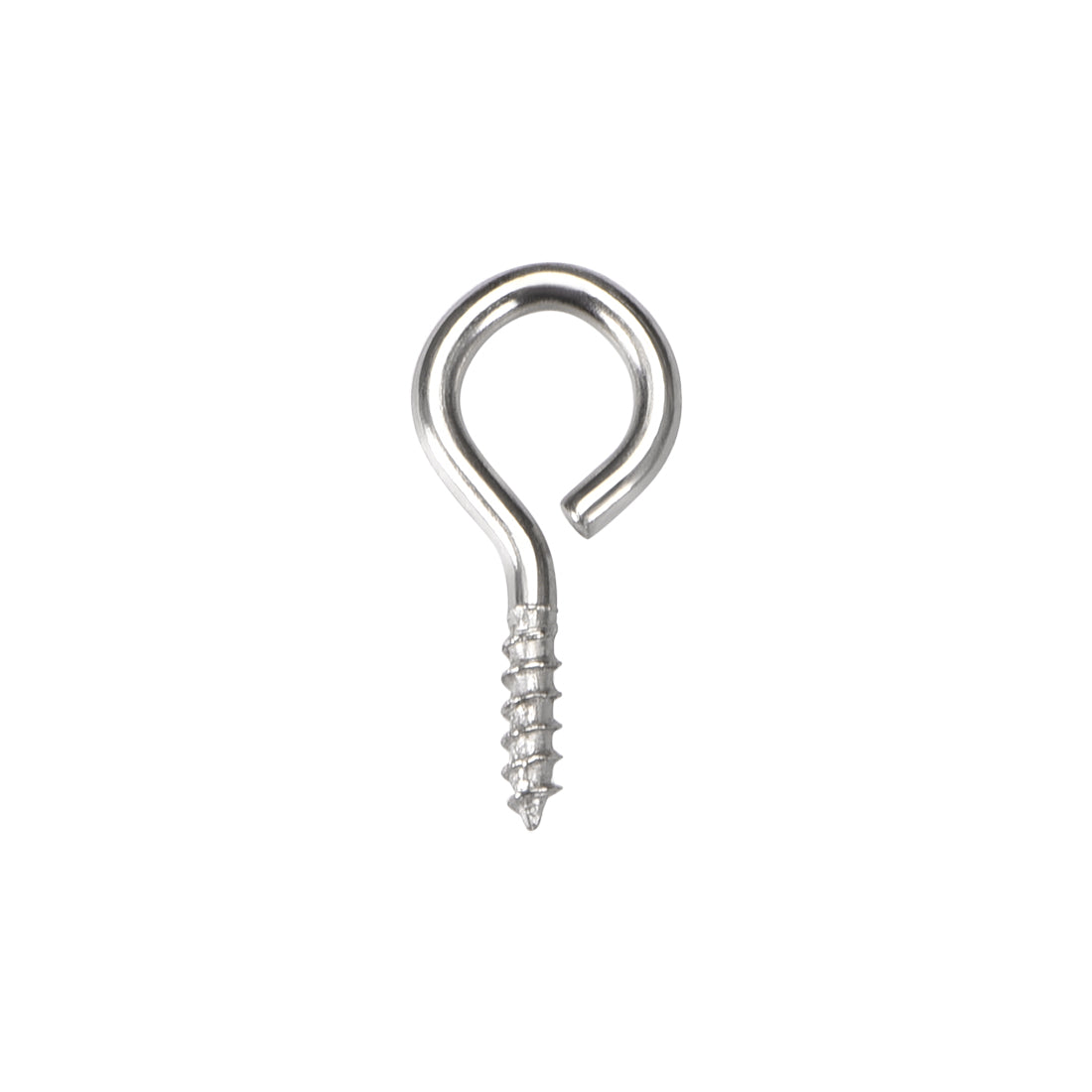Harfington Screw Eye Hooks Self-Tapping Screws Screw-in Hanger Eye-Shape  Hook 100pcs