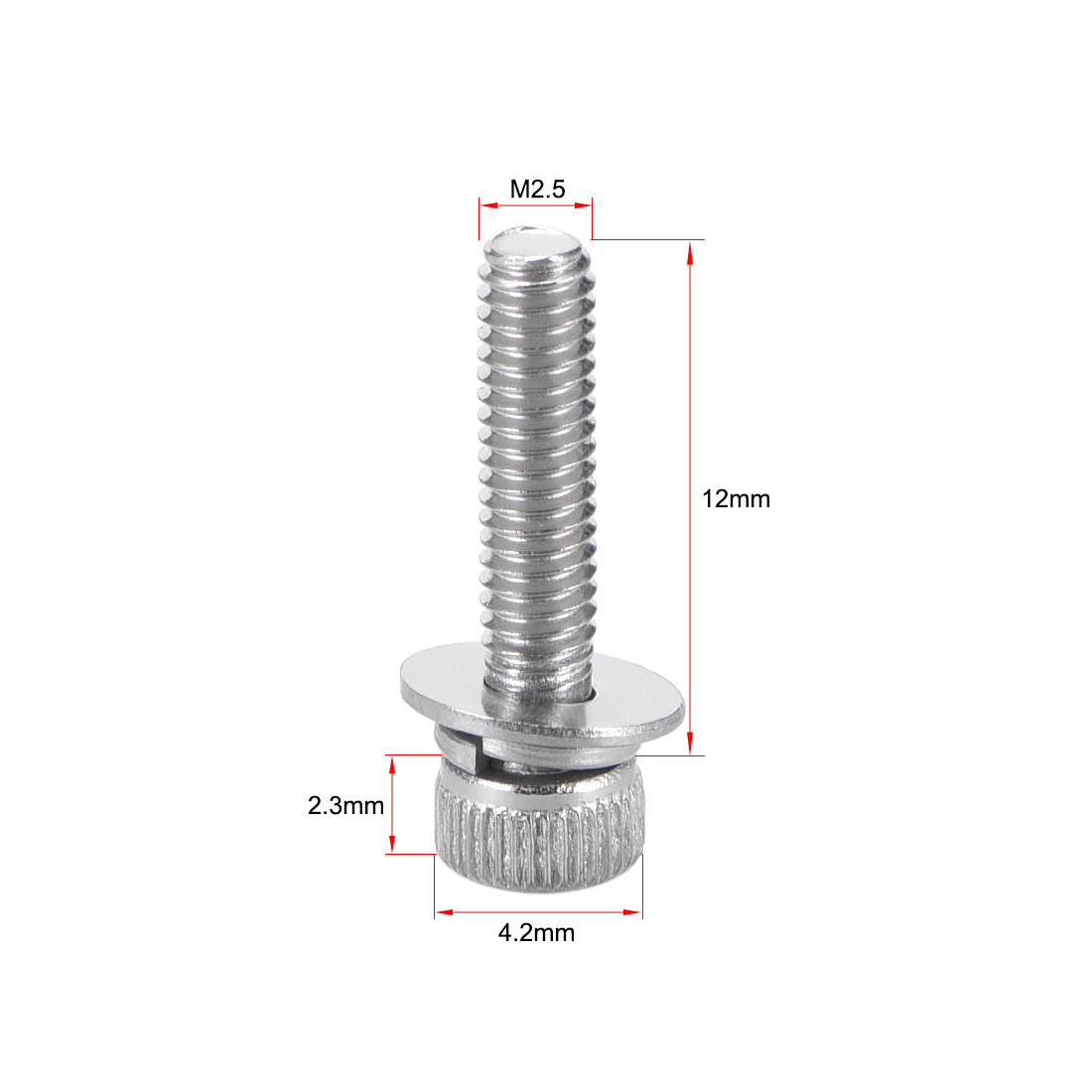 Harfington Stainless Steel Hex Socket Head Cap Screws Bolts Combine with Spring Washer and Plain Washers