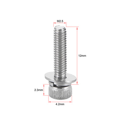 Harfington Stainless Steel Hex Socket Head Cap Screws Bolts Combine with Spring Washer and Plain Washers
