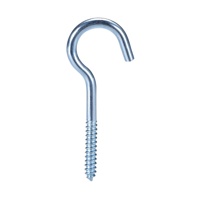 Harfington Screw Eye Hooks Self Tapping Screws Screw-in Hanger Eye-Shape  Hook, 10pcs