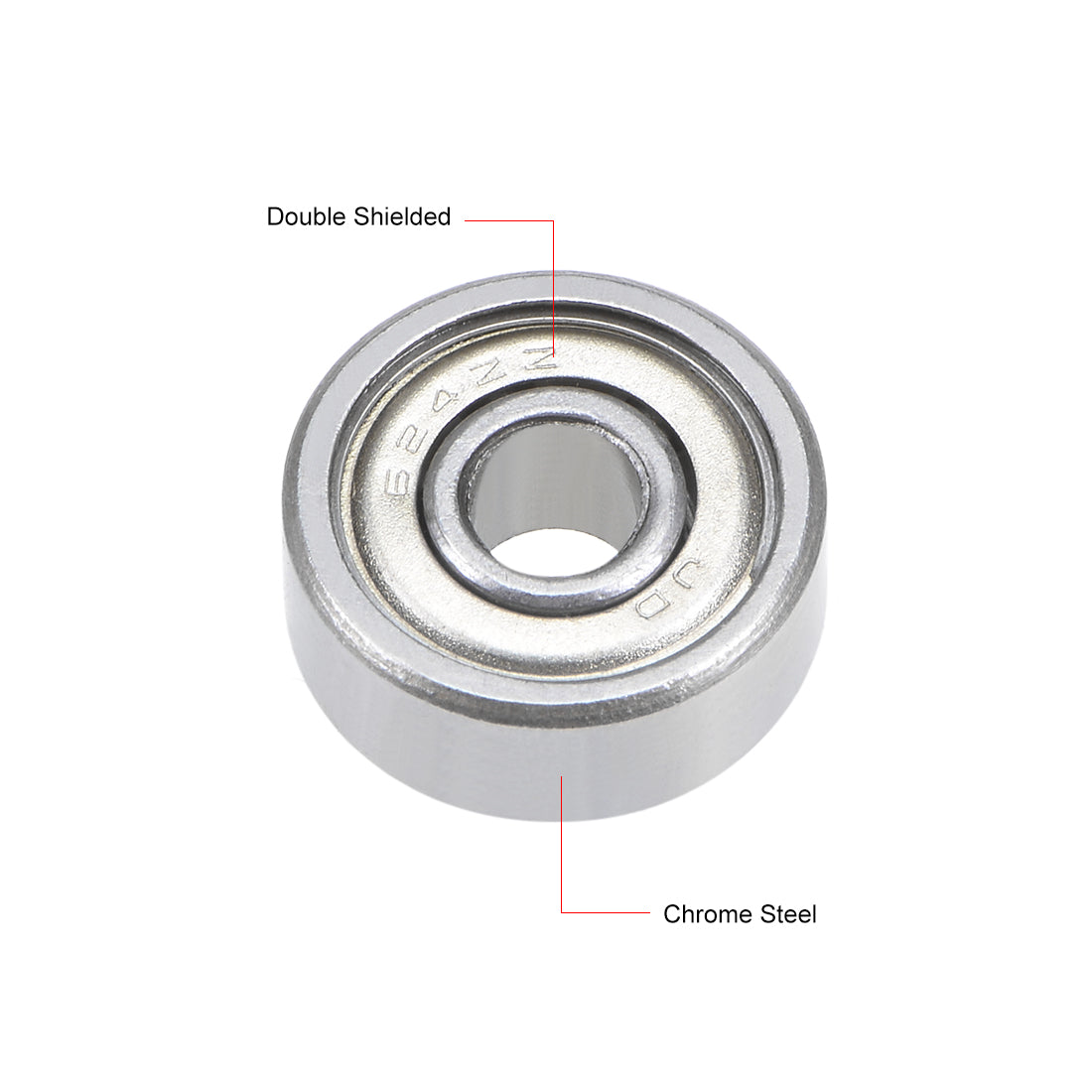 uxcell Uxcell Deep Groove Ball Bearings Metric Double Shielded Chrome Steel P0 Z1 Bearing