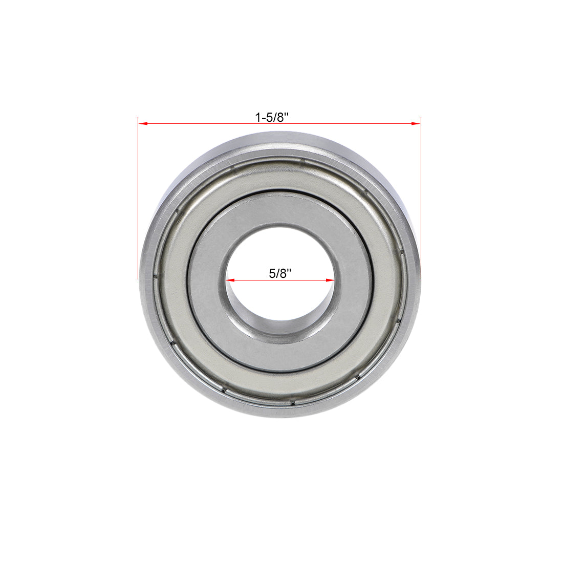 uxcell Uxcell Deep Groove Ball Bearings Inch Double Shielded Chrome Steel ABEC1 Z1