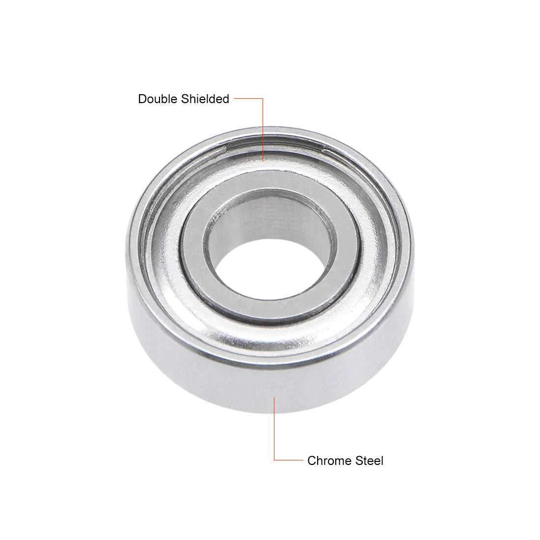 Harfington Deep Groove Ball Bearings Metric Double Shielded Chrome Steel Balls
