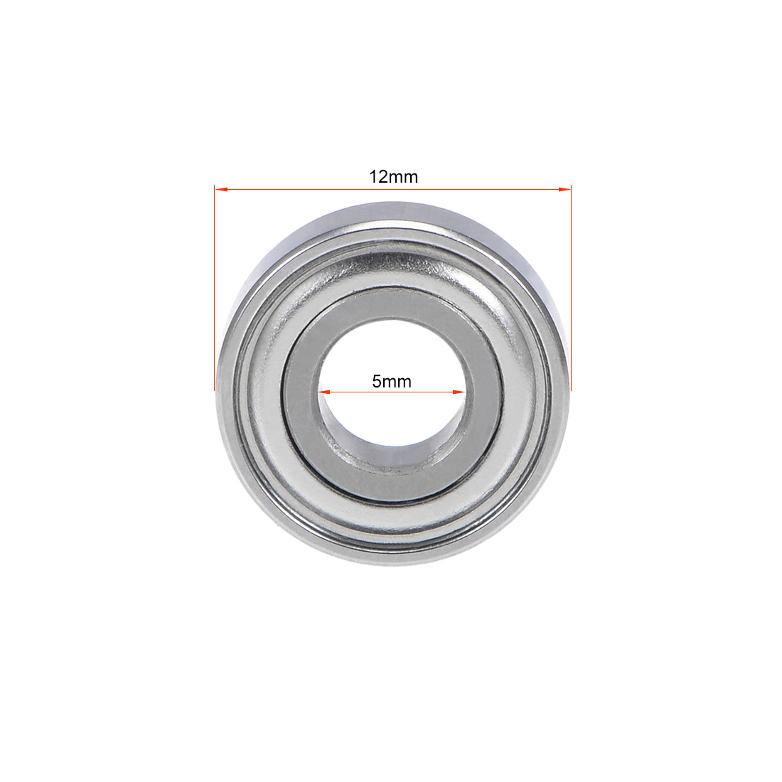 Harfington Deep Groove Ball Bearings Metric Double Shielded Chrome Steel Balls
