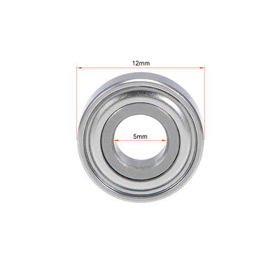 Harfington Deep Groove Ball Bearings Metric Double Shielded Chrome Steel Balls