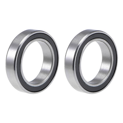 Harfington Uxcell Deep Groove Ball Bearings Thin Section Double Sealed Chrome Steel Z1