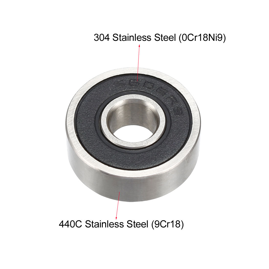 uxcell Uxcell Deep Groove Ball Bearings Double Sealed Stainless Steel