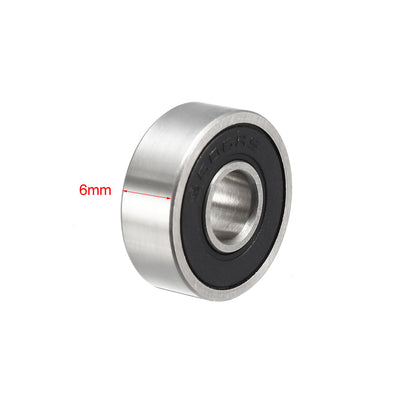 Harfington Uxcell Deep Groove Ball Bearings Double Sealed Stainless Steel