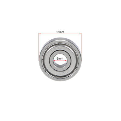 Harfington Uxcell Deep Groove Ball Bearings Double Shielded Stainless Steel