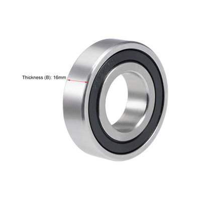 Harfington Uxcell Deep Groove Ball Bearings Double Sealed Stainless Steel