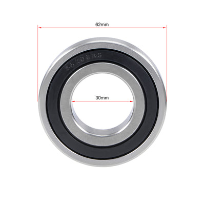 Harfington Uxcell Deep Groove Ball Bearings Double Sealed Stainless Steel