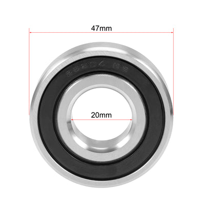 Harfington Uxcell Deep Groove Ball Bearings Double Sealed Stainless Steel
