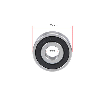 Harfington Uxcell Deep Groove Ball Bearings Double Sealed Stainless Steel