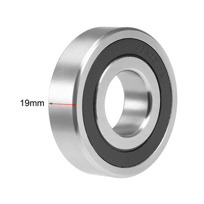 Harfington Uxcell Deep Groove Ball Bearings Double Sealed Stainless Steel