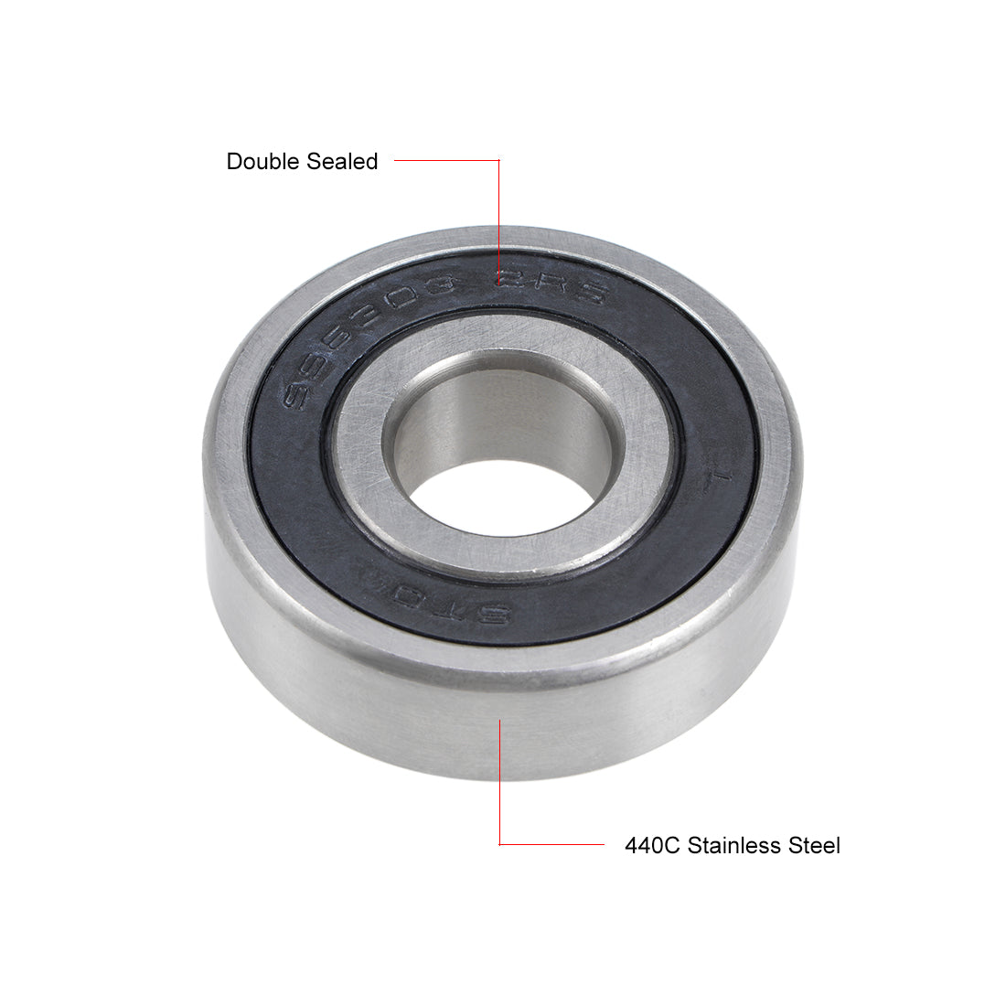 uxcell Uxcell Deep Groove Ball Bearings Double Sealed Stainless Steel