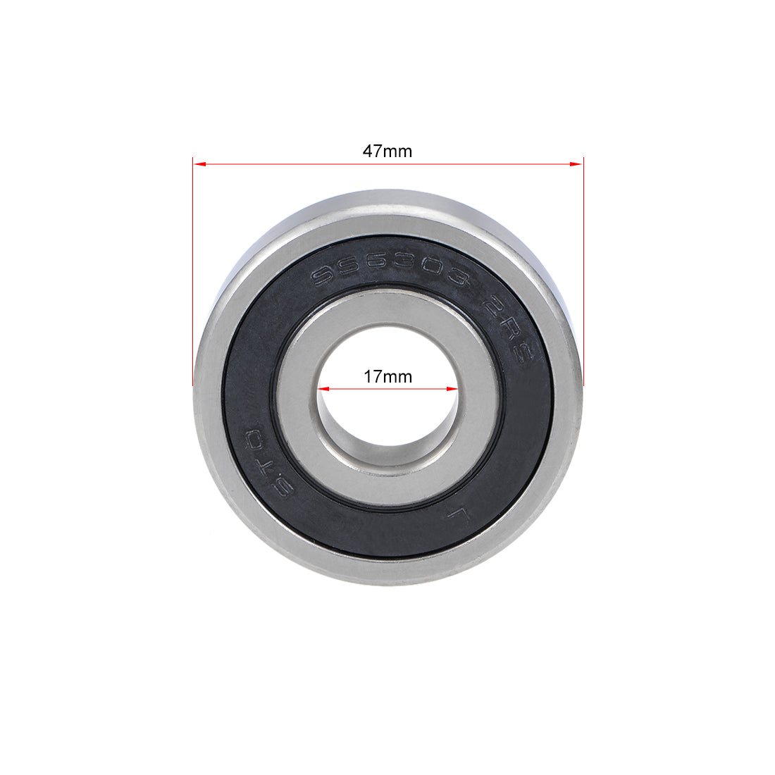 uxcell Uxcell Deep Groove Ball Bearings Double Sealed Stainless Steel