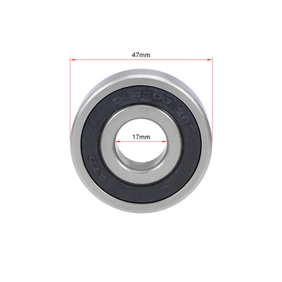 Harfington Uxcell Deep Groove Ball Bearings Double Sealed Stainless Steel