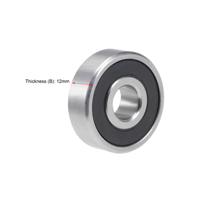 Harfington Uxcell Deep Groove Ball Bearings Double Sealed Stainless Steel