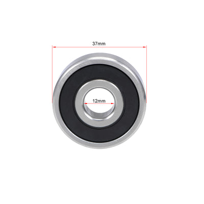 Harfington Uxcell Deep Groove Ball Bearings Double Sealed Stainless Steel