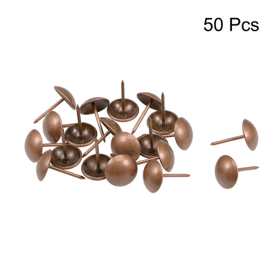 Harfington Upholstery Nails Tacks Antique Round Thumb Push Pins 50 Pcs