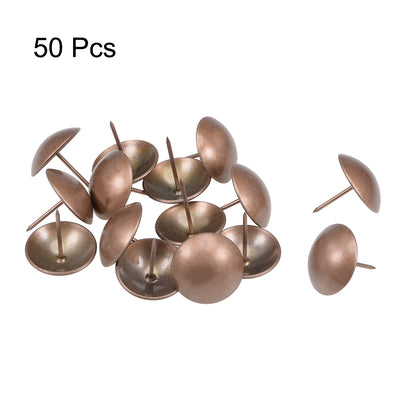 Harfington Upholstery Nails Tacks Antique Round Thumb Push Pins 50 Pcs