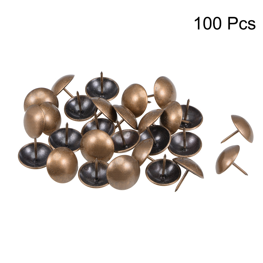 Harfington Upholstery Nails Tacks Antique Round Thumb Push Pins 100 Pcs