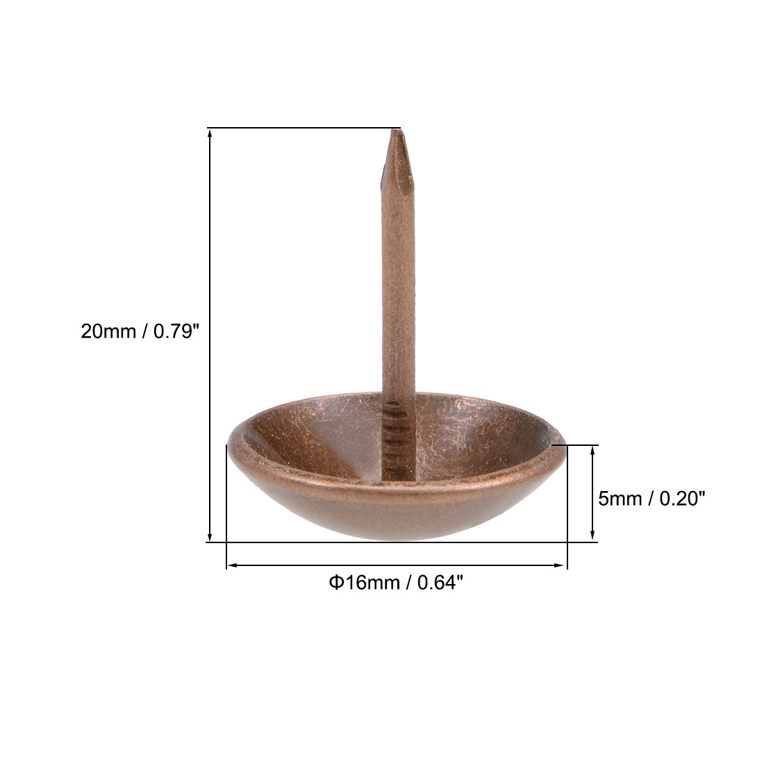 Harfington Upholstery Nails Tacks Antique Round Thumb Push Pins 200 Pcs