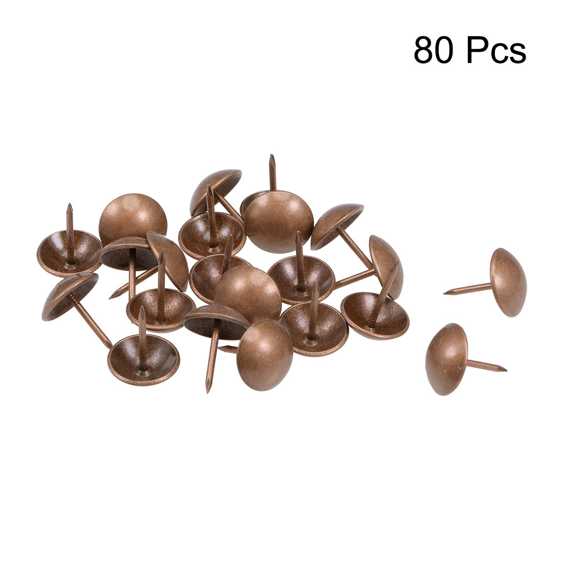 Harfington Upholstery Nails Tacks Antique Round Thumb Push Pins 80 Pcs