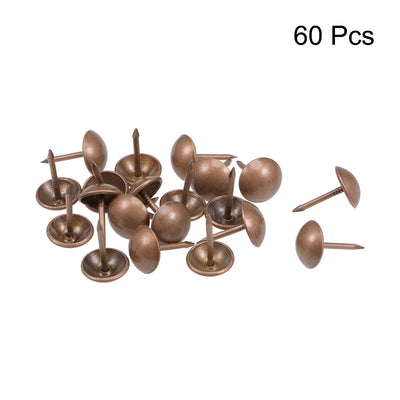Harfington Upholstery Nails Tacks Antique Round Thumb Push Pins 60 Pcs