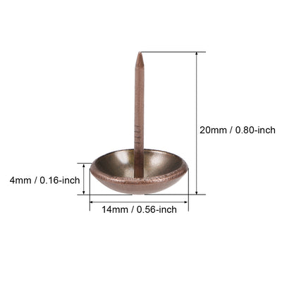 Harfington Upholstery Nails Tacks Antique Round Thumb Push Pins 40 Pcs