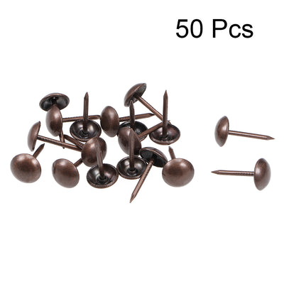 Harfington Upholstery Nails Tacks Antique Round Thumb Push Pins 50 Pcs