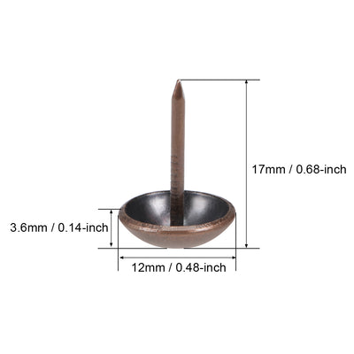 Harfington Upholstery Nails Tacks Antique Round Thumb Push Pins 200 Pcs