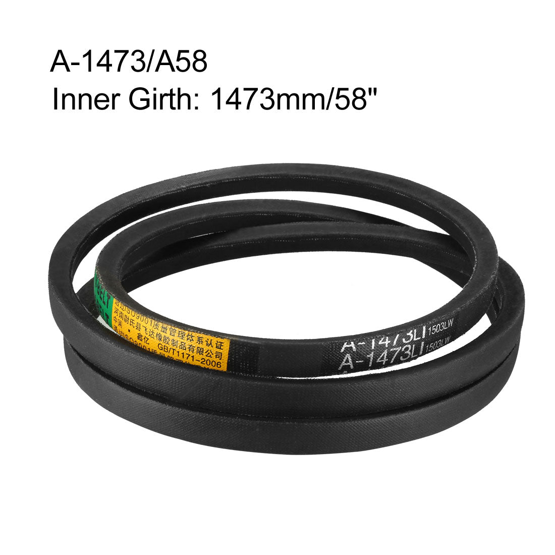 Harfington Drive V-Belt Inner Girth Industrial Rubber Transmission Belts