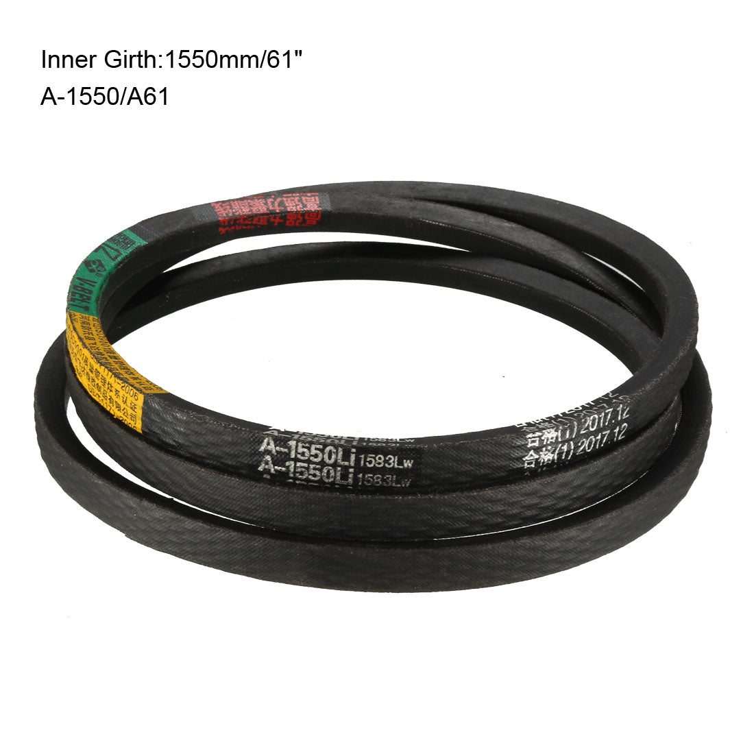 Harfington Drive V-Belt Inner Girth Industrial Rubber Transmission Belts