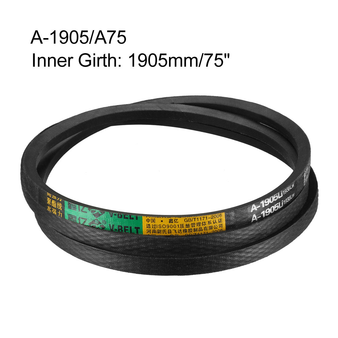 Harfington Drive V-Belt Inner Girth Industrial Rubber Transmission Belts