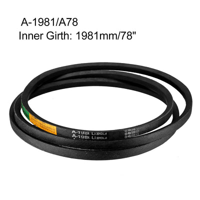 Harfington Drive V-Belt Inner Girth Industrial Rubber Transmission Belts