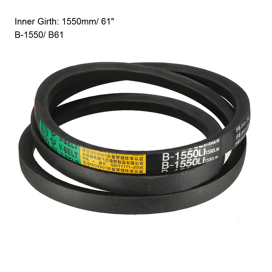 Harfington Drive V-Belts Inner Girth Industrial Rubber Transmission Belt