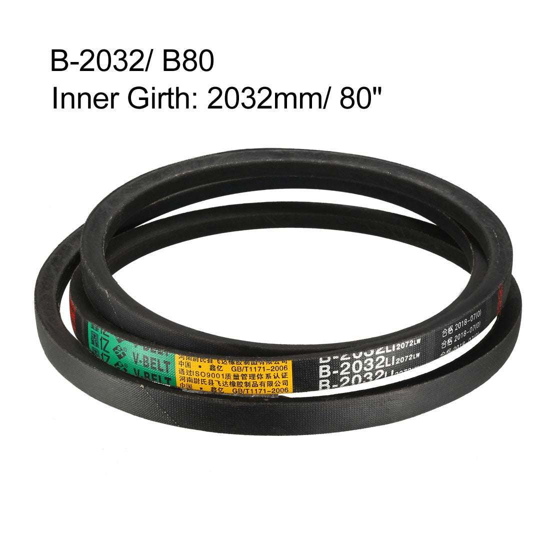 Harfington Drive V-Belts Inner Girth Industrial Rubber Transmission Belt