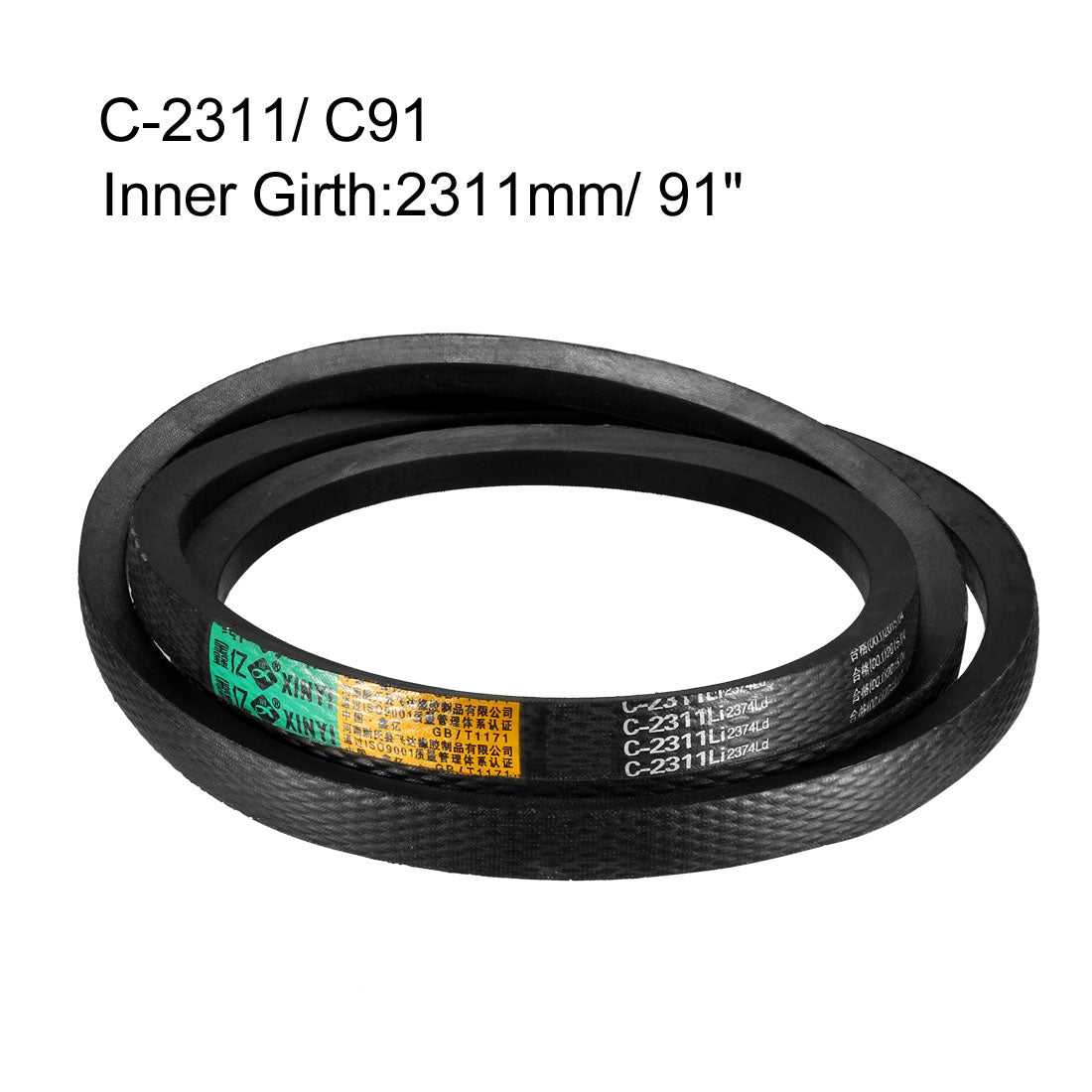 Harfington Drive V-Belts Inner Girth Industrial Rubber Transmission Belts