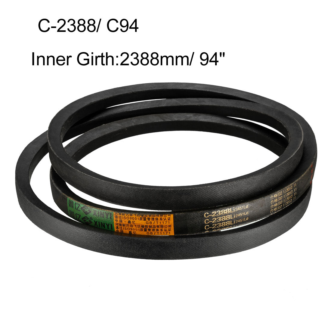 Harfington Drive V-Belts Inner Girth Industrial Rubber Transmission Belts