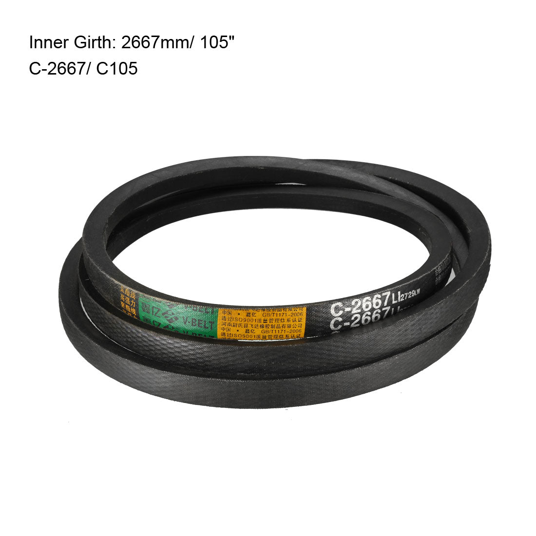 Harfington Drive V-Belts Inner Girth Industrial Rubber Transmission Belts