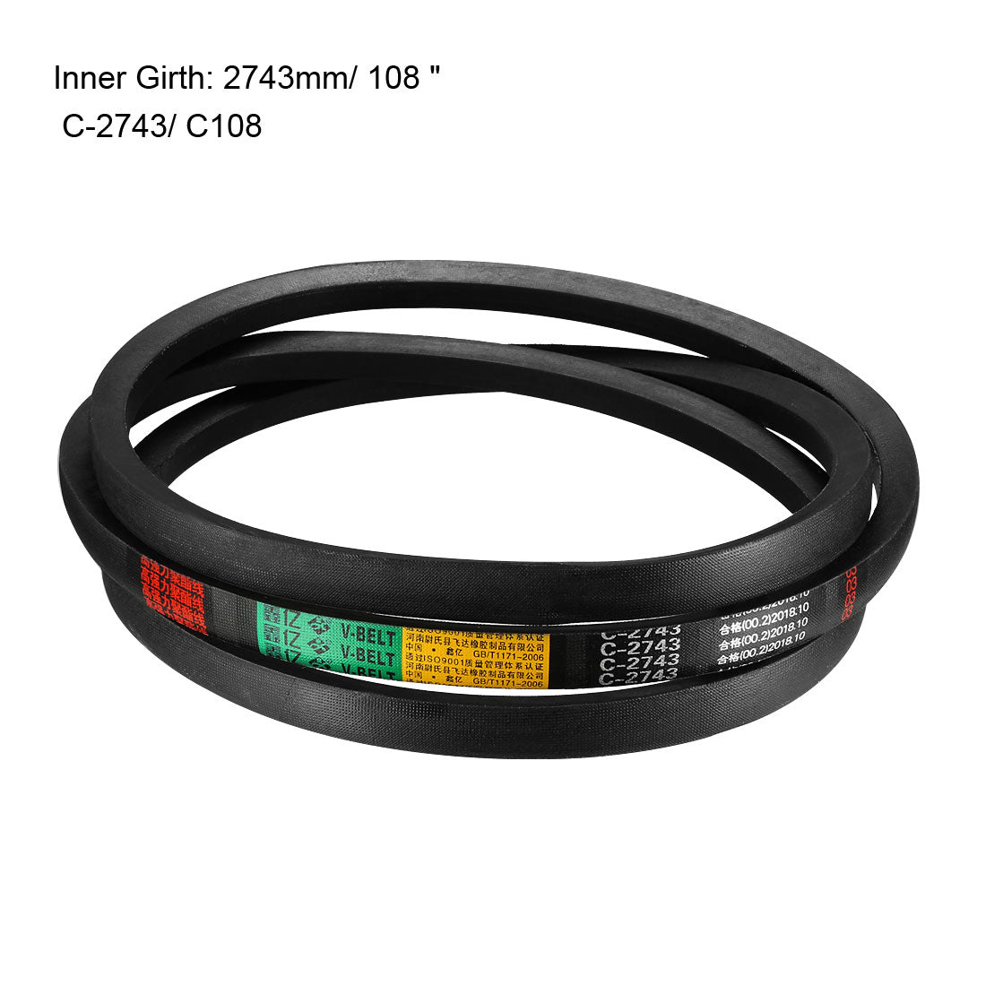 Harfington Drive V-Belts Inner Girth Industrial Rubber Transmission Belts