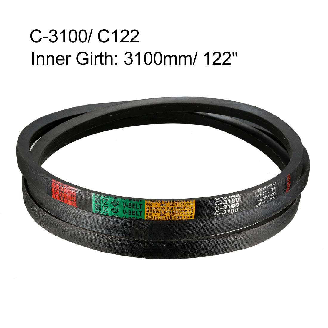 Harfington Drive V-Belts Inner Girth Industrial Rubber Transmission Belts