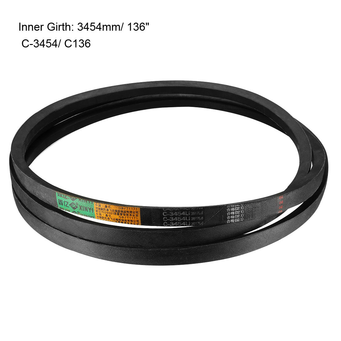 Harfington Drive V-Belts Inner Girth Industrial Rubber Transmission Belts