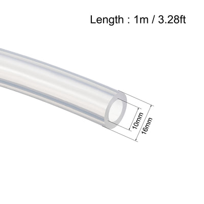 Harfington Silicone Tubing Silicone Rubber Tube Air Hose Water Pipe for Pump Transfer