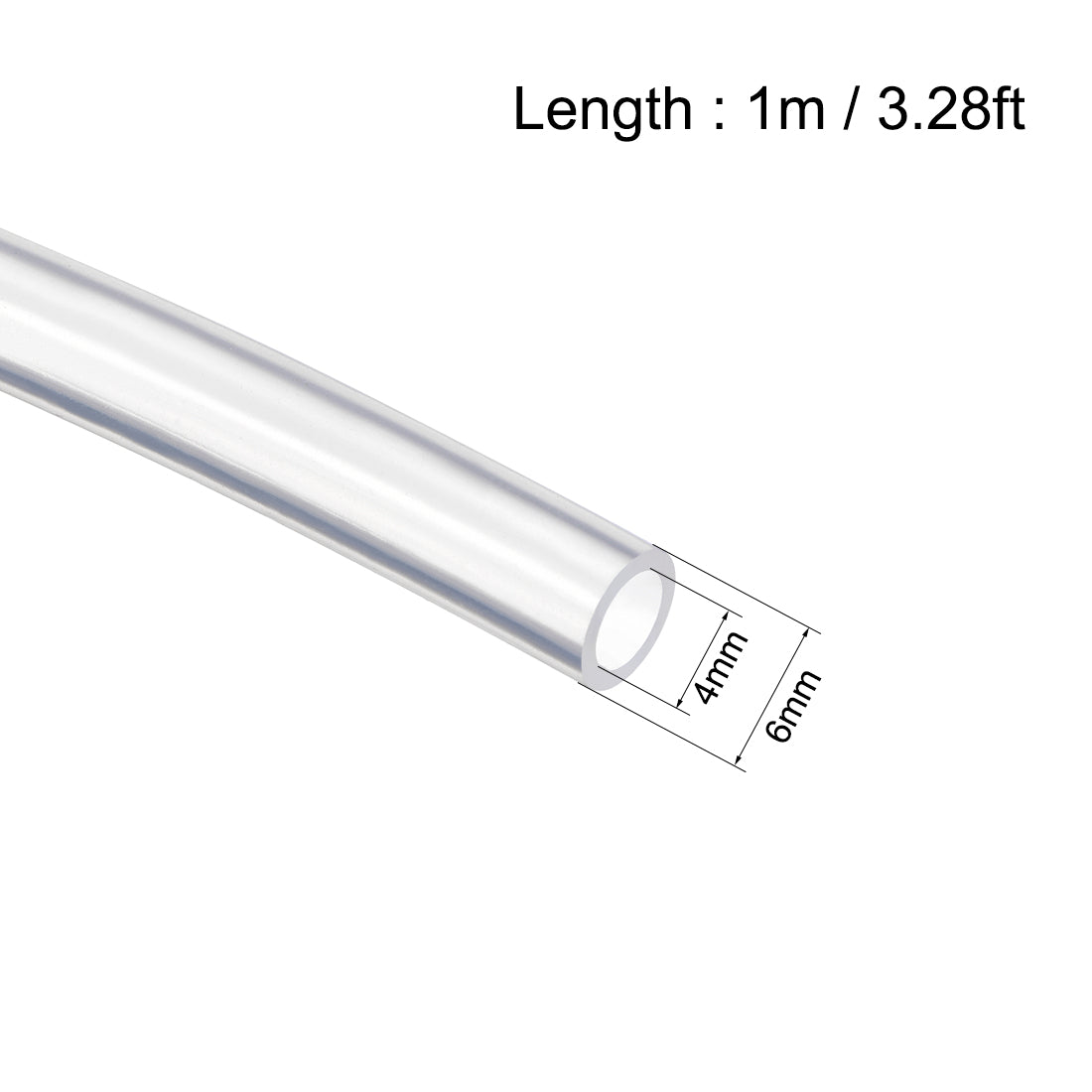 Harfington Silicone Tubing Silicone Rubber Tube Air Hose Water Pipe for Pump Transfer