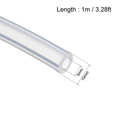 Harfington Silicone Tubing Silicone Rubber Tube Air Hose Water Pipe for Pump Transfer